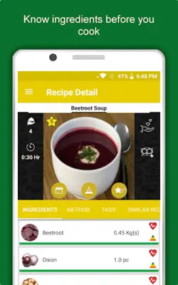 Healthy Soup and Curry Recipes android App screenshot 2