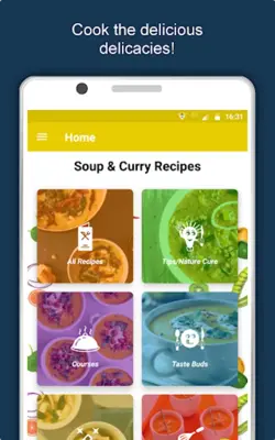 Healthy Soup and Curry Recipes android App screenshot 6